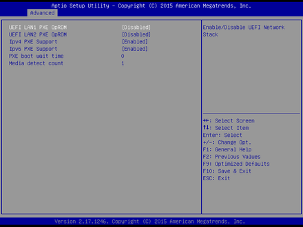 1900I-Network Stack Configuration