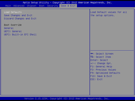 EMB-4924 Save & Exit