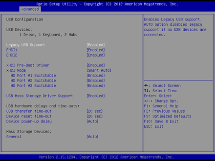 EMB-4924 USB Configuration