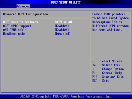EMB-4870 Advanced ACPI Configuration
