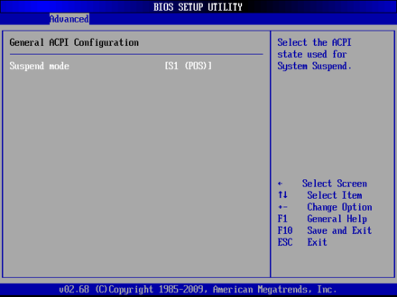EMB-4870 General ACPI Configuration